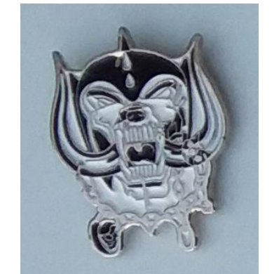 Motorhead - White Skull - Metal Badge
